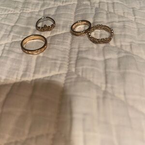 Elegant Gold Ring Set
